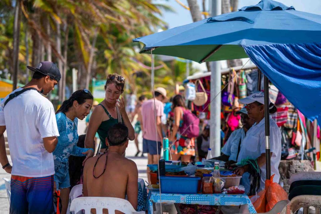 Global Kite trips - San andres Colombia food market