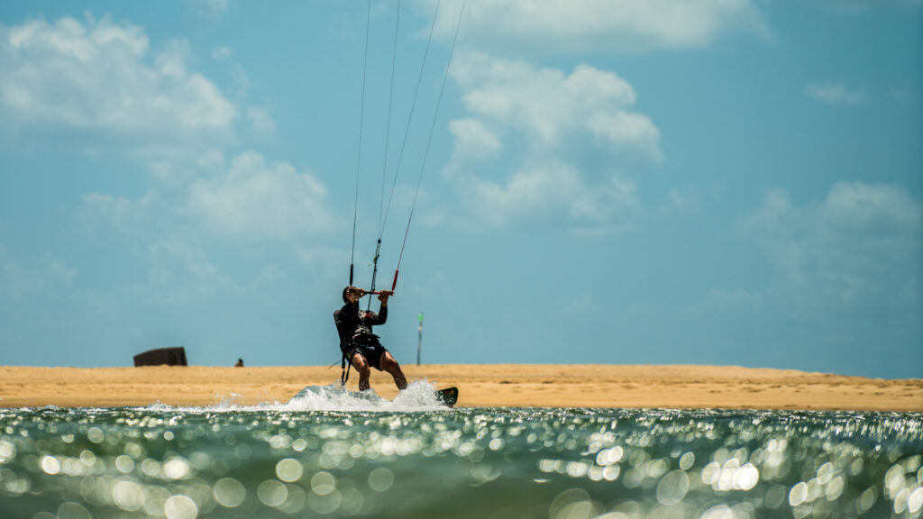 Global Kite trips - Barra nova riding in lagoon